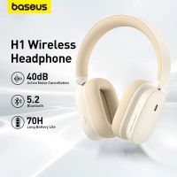 QSR STORE Baseus Headphone 40dB Noise Cancelling 5.2 HiFi Over the Ear Headset 70H