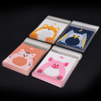 [The Fayshow] 100pcs CUTE animals Candy cake บรรจุภัณฑ์ถุงของขวัญ self-adhesive bags PARTY