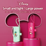 Disney sạc dự phòng trở lại đồ sạc di động Clip công suất lớn mini đảm bảo
