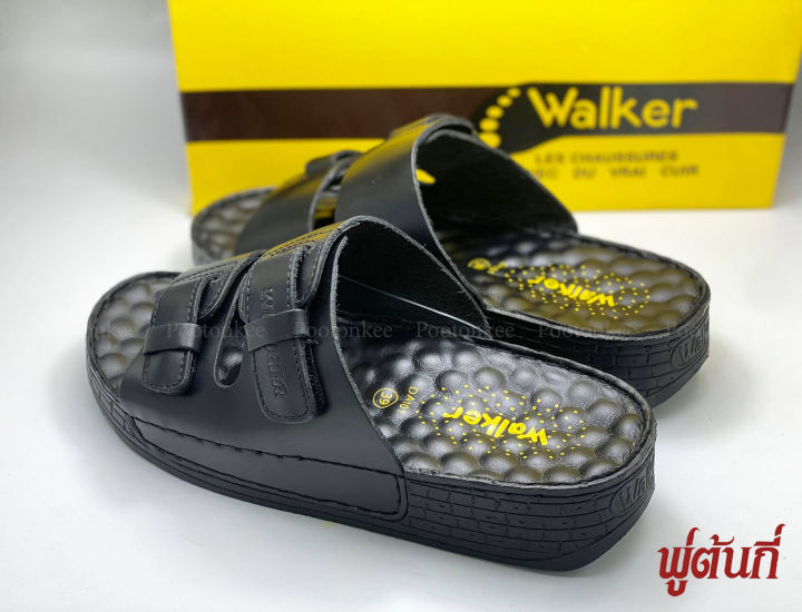 รองเท้าแตะ-walker-รองเท้าแตะวอคเกอร์-หนังแท้-รหัส-da-101-ของแท้-พร้อมส่ง