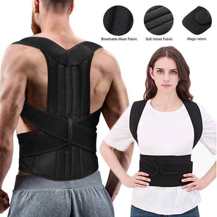 【READY STOCK】 (2023) Adjustable Back Posture Corrector For Men Lumbar ...