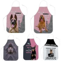 CLOOCL Kitchen Apron Pet Dog German Shepherd 3D Sleeveless Polyester Aprons Home Cleaning Tool Waist Baking Apron Drop Shipping Aprons