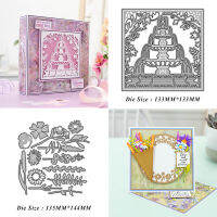 เชิญงานแต่งงานตัด Dies คู่โลหะ Die ตัด DIY Scrapbooking ตกแต่งลายนูนกระดาษ Scrapbooking Card ทำ-hdfssaa