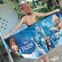 ☍♞✴ New Disney Frozen Elsa Anna Olaf Children Bath Towel Cartoon Kids Baby Girls Soft Absorbent Washcloth Shower Beach Towel Gift