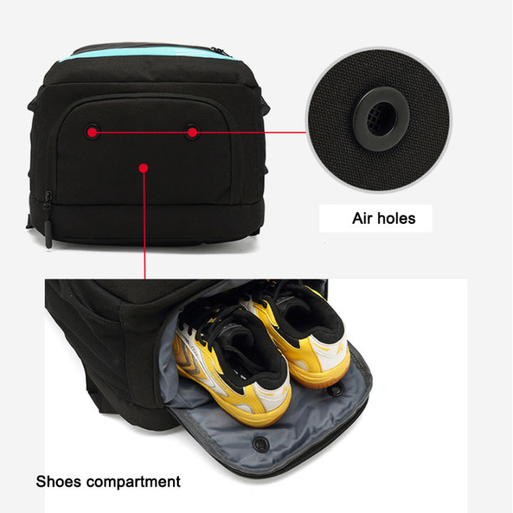 sport-badminton-tennis-racket-bag-gym-tennis-backpack-beach-squash-racquet-cover-duffle-bag-with-shoe-compartment-for-women-men