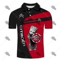 Citroen Logo Short Sleeve Racing T-Shirt High Quality Harajuku 3D Digital Printing Sportswear