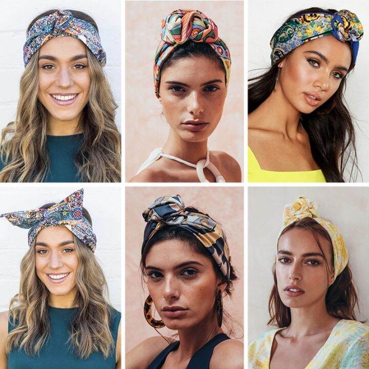 yf-levao-flower-twist-hair-scarf-wire-headband-plant-print-turban-headbands-hairband-cross-knot-bandana-for-women-accessories