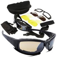 Tactical Polarized Glasses Military Sunglasses with 4 Lens Original Box Mens Outdoor Hiking Shooting Glasses Set