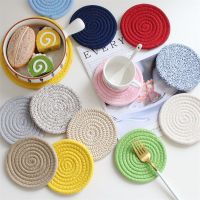 Cotton Thread Insulation Placemat Woven Anti-Scalding Coaster Bowl Mat Nordic Minimalist Pot Pad Cotton Rope Table Mat