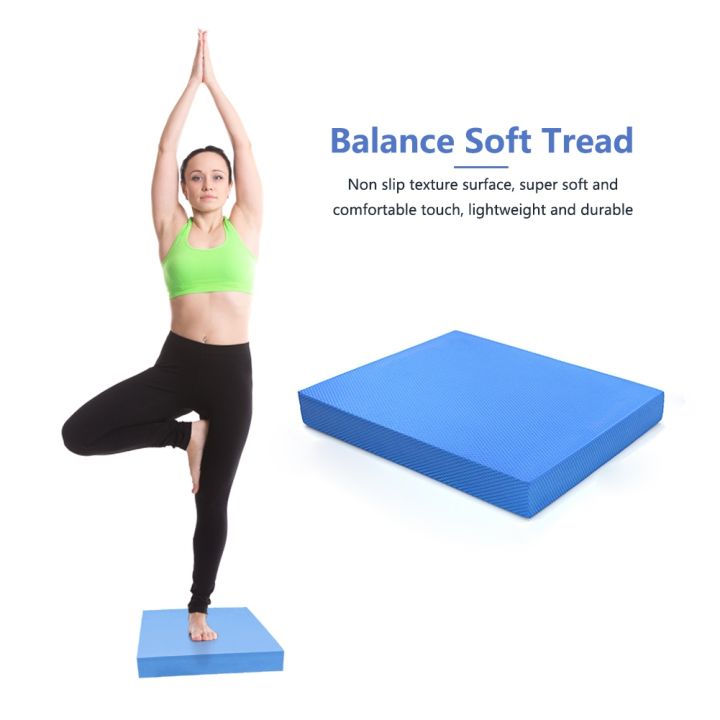 tpe-yoga-mat-block-balance-flat-support-pad-non-slip-cushion-pilates-rehabilitation-stability-training-body-building-equipment