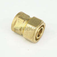 16x20mm IDxOD x 1/2" BSP Female PEX-AL-PEX Tube Straight Brass Compression Pipe Fitting Connector For Floor Heating Pipe Fittings Accessories