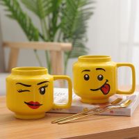 hotx【DT】 Smile Face Cartoon Cup Drink Friend Mug