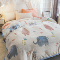 Soft Blanket Coral Fleece Warm Blanket for All Season Velvet Plush Throw Blanket Cartoon Pattern Modern Blanket for Couch Travel