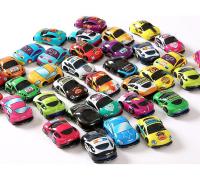 【CC】 10pcs/lot Cartoon Plastic Pull Back Cars for Child Wheels Car Kids Boys