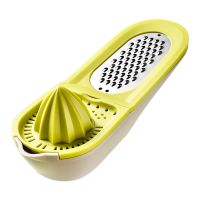 （HOT NEW） CitrusJuicerLemon Squeezer พร้อม GraterHand JuicerPress Anti Slip Lid Rotation Reamer With Strainer