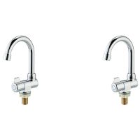 2X Rotation Copper Basin Faucet Cold Deck Kitchen Folding Caravan Bathroom Tap for Marine Boat Deck Camper