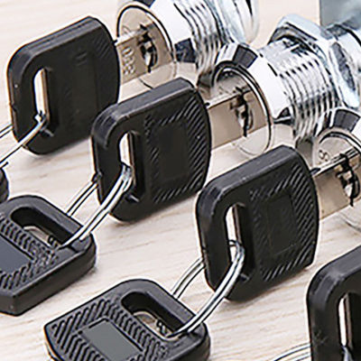 16202530มม. ล็อคความปลอดภัยกระบอกโลหะตู้ Locker Cam Lock เดียวกัน Key ที่แตกต่างกัน Key Security กล่องจดหมายล็อคลิ้นชัก