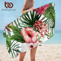 ♦﹉ BeddingOutlet Floral Bath Towel Bathroom Tropical Plants Microfiber Beach Towel Leaf Pineapple Shower Towel Toucan toalla playa