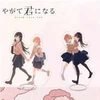 Fashion Anime Bloom Into You Acrylic Stand Figure Collection Koito Yuu Nanami Touko Couple Standee Desk Decor Gift for Friends