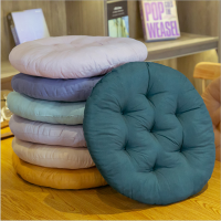 Pure Color Round Square Car Chair Cushion Students Office Seat Pad Simple Winter Home Dining Decor Pillows Tatami Outdoor Mat