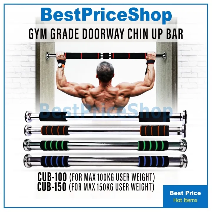 BPS Chin Up Bar Doorway Gym Pull Up Bar Door Gym Bars Arm ForeArm Dip