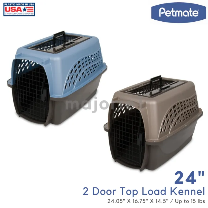 Petmate 2 Door Top Load Kennel Pet Carrier 24" Lazada PH