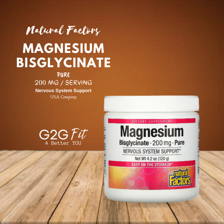 Magnesium Bisglycinate Powder (50 servings); 200 mg pure magnesium