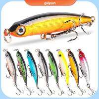 GAIYUAN 3Pcs สีสันสดใส Sinking minnow wobblers เอบีเอสเอบีเอส เทียมเทียมเทียม เหยื่อตกปลาแท่งเล็กสีขาว มินิมินิ ดินสอจมอยู่ใต้น้ำ เหยื่อตกปลาตกปลา