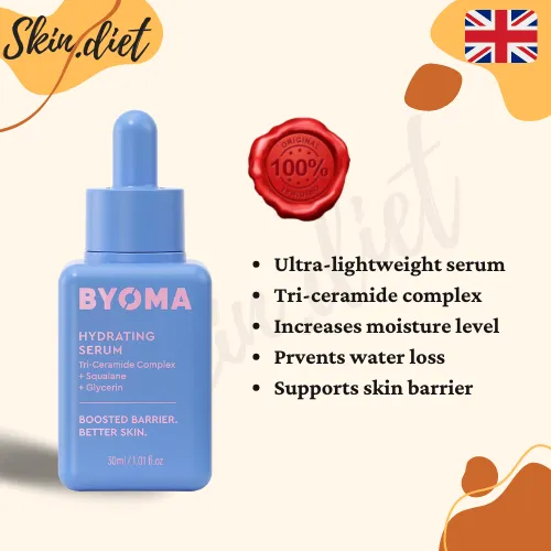 Byoma Hydrating Serum 30ml (SkinDiet) [Triceramide Complex, Squalene ...