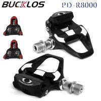 BUCKLOS Fit ระบบ SPD-SL Clipless เหยียบมืออาชีพขี่จักรยานเหยียบล็อคตัวเองที่มีน้ำหนักเบาเหยียบจักรยานถนนขี่จักรยานรองเท้าพุก