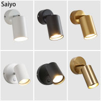 Saiyo LED Spot Light GU10 5W 7W Wall Lamp Replaceable Buld Aluminum Ceiling Lights For Home Bedroom Ho Indoor Lighting