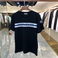 M0ncler 2022 เสื้อยืดแขนสั้นคอกลมพิมพ์ลายตัวอักษรแฟชั่นผู้ชาย