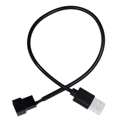 4Pin หญิง5โวลต์ USB ชาย USB อะแดปเตอร์เคเบิ้ล USB เพื่อ4Pin -Molex พัดลมขั้วต่อสายไฟคอมพิวเตอร์สำหรับกรณีแชสซีอะแดปเตอร์ Co