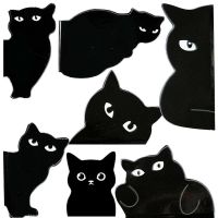 7pcs Black Cat Bookmark for Books Cute Cartoon Magnetic Page Clips Book Marker Unique Reading Gift Black Cat Bookmark