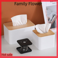 Family Flower Flash Sale 1PC กล่องกระดาษทิชชูสปริงยืดหยุ่นผู้ถือสิ่งประดิษฐ์ลิ้นชักกล่องฤดูใบไม้ผลิผู้ถือ