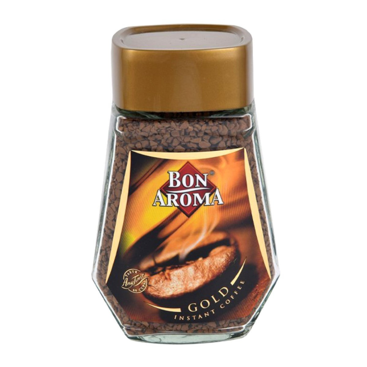 Bon Aroma Gold Instant Coffee บอน อโรมา โกลด์ กาแฟสำเร็จรูป 100 กรัม