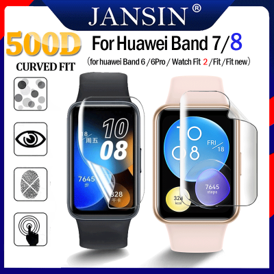 Protective Hydrogel ฟิล์ม For Huawei band 8 /band 7 /band 6 /6 Pro ป้องกันหน้าจอ For Huawei Watch Fit 2 /Watch Fit / Fit new ฟิล์มกันรอย ฟิล์ม