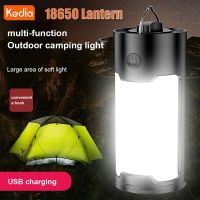 Kedia Portable Emergency Lights Rechargeable LED Camping Lantern Tent Lamp With Hook For Fishing 18650 Battery Powered Lanterns