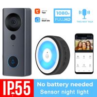 [MEESS] Tuya Wireless WIFI 1080P Definition Visual Intelligent Night Light Doorbell Camera Low Power Voice Intercom Alarm Tuya Smart