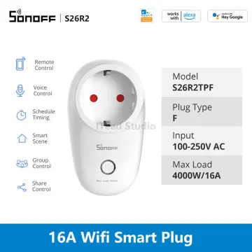 SONOFF Pack de 3 Enchufes WiFi Sonoff S26 R2