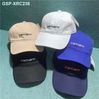 ☁หมวก Carhartt ขนาดเล็กนิ่ม Topi Bordir เป็นการอาบแดดที่ได้รับการป้องกันหมวกเบสบอลสำหรับกลางแจ้งคนรักหมวกบังแดดใน