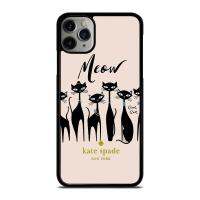 Kate Spades Meow Cat 1สำหรับ iPhone 13 Pro Max X 12 Xr 12Pro 11 11Pro 8Plus 11Promax Xsmax 8 Xs Samsung S21 S21 Ultra Note20 S20 S10 Note8 Note9 Note10 Huawei Mate40 P40