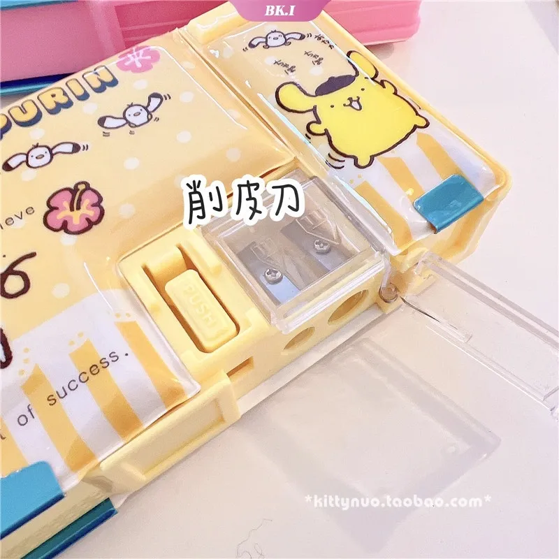 Anime Demon Slayer Kimetsu No Yaiba Cute Pencil Case Multi Function Pencil  Holder With Pencil Sharpener Student Stationery Box _ - AliExpress Mobile
