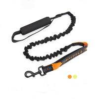 Two-handle Dog Rope Hand Guard Elastic Reflective Traction Dog Leash Explosion-proof Okinawa Pet Traction Rope Dog Chain