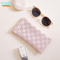 FARRELL ซองใส่แว่นตา sunglasses case ซองใส่แว่นพกพา ปิดด้วยตัวเอง กระเป๋าแว่นตากันแดดหนังขนาดเล็ก ตาข่ายตาข่ายตาข่าย จุได้มาก บุคลิกภาพที่ดี แบบพกพาได้ บรรจุเครื่องประดับ