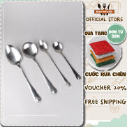 Set Muỗng canh, Muỗng soup, Muỗng cafe inox 430 Bam House cao cấp MUI04