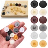 100Pcs 3 in 1 Screw Protective Cap Covers Self-Tapping 17mm Flat Phillips Screw Cap Nuts Plastic Covers Furniture Exterior Decor