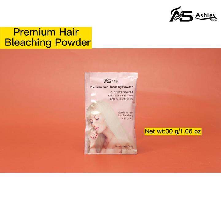 Ashley Shine 30g Bleaching Powder Brightener Bleach Color Fade Lower Damage Styling Dye Hair AS