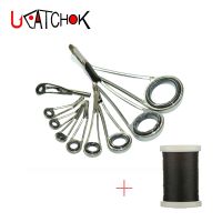 【CW】❧  9pcs/Kit Trout Fishing Rod Guides Ultra weight Legs stainless steel guide ring rod repair refit re-assembly