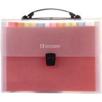 File Bag Accordion File Storage Bag 13 Grid Folder Multi-Layer Bill Receipt Folder File Product Storage Bag